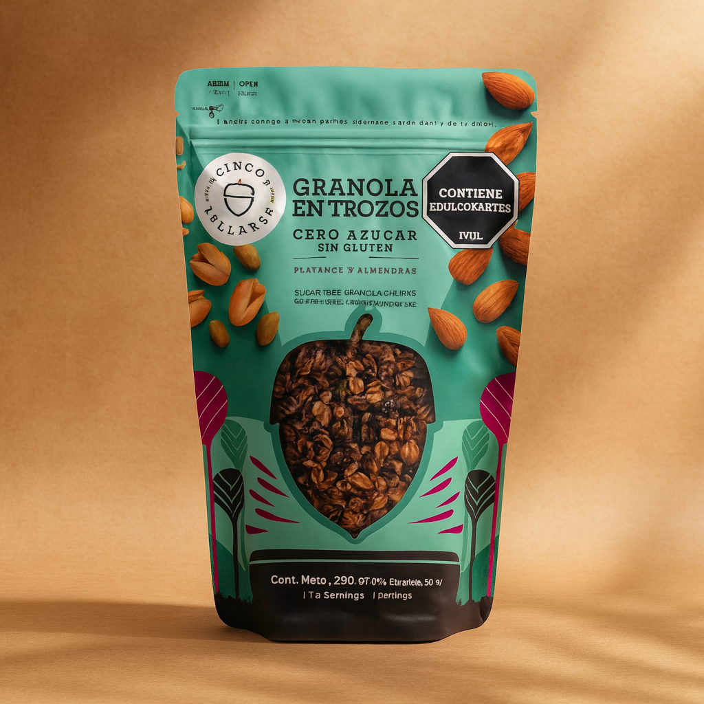 Granola Cinco Avellanas: Pistacho y Almendras