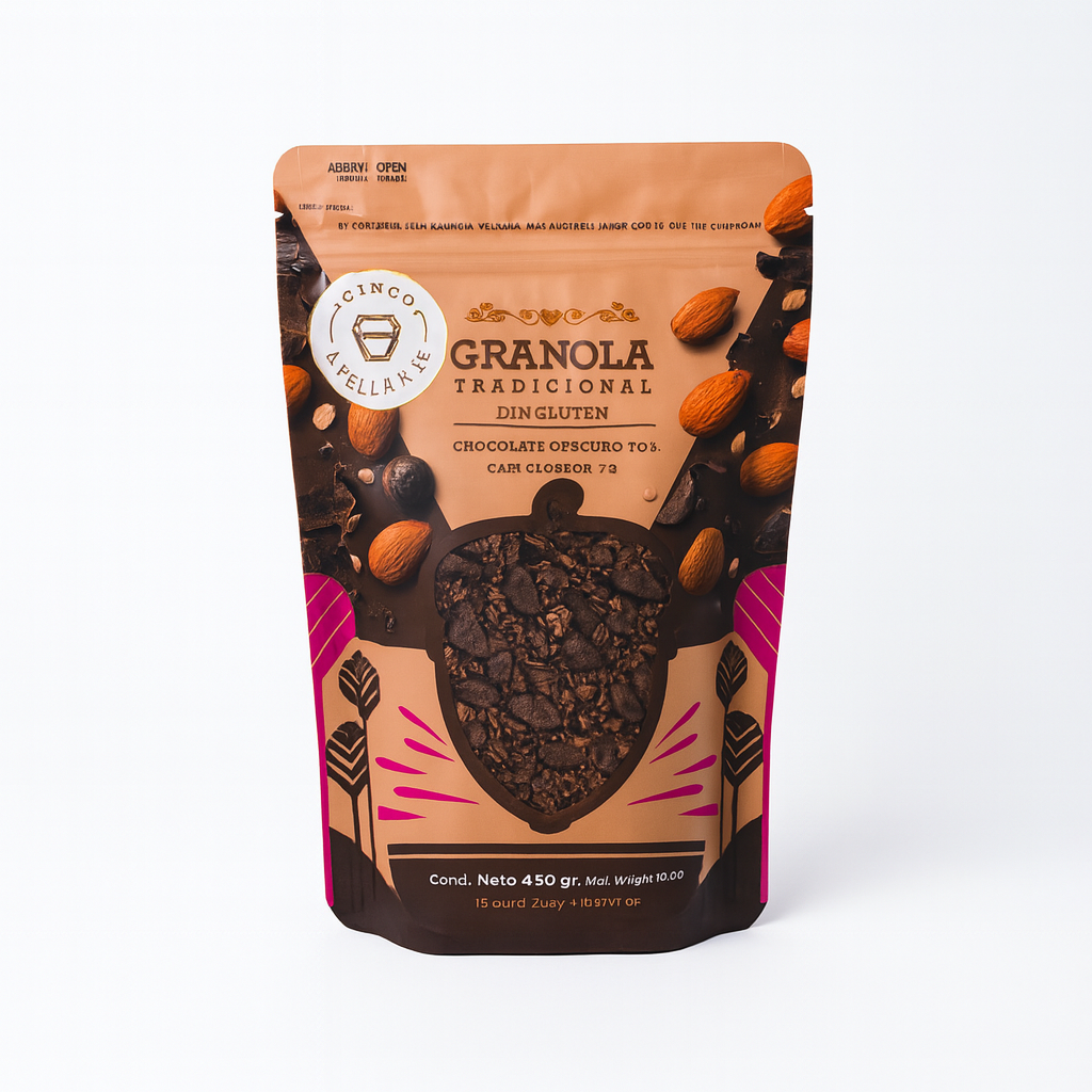 Granola Cinco Avellanas: Chocolate oscuro 70%