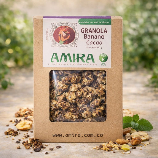 Granola Amira: Banano cacao 400gr