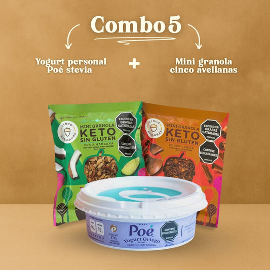 Combo 5: 1 Personal Stevia + Mini Cinco Avellanas