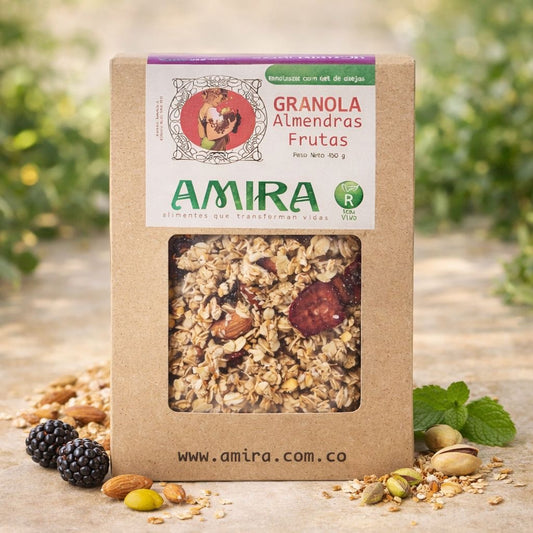 Granola Amira: Almedras y frutas 400gr