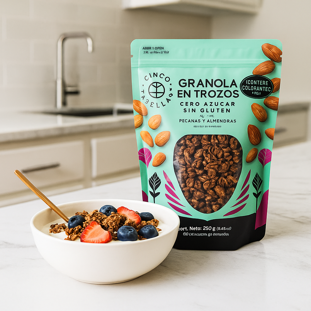 Granola Cinco Avellanas: Pistacho y Almendras