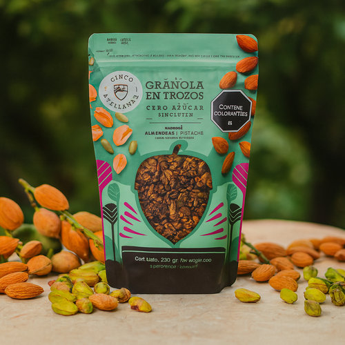 Granola Cinco Avellanas: Pistacho y Almendras