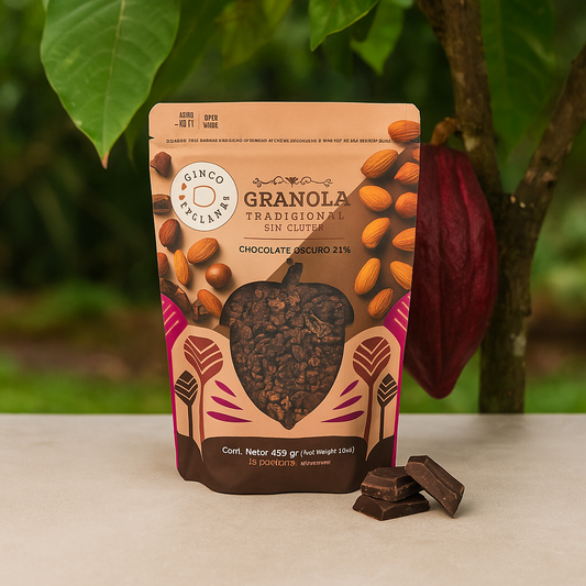 Granola Cinco Avellanas: Chocolate oscuro 70%