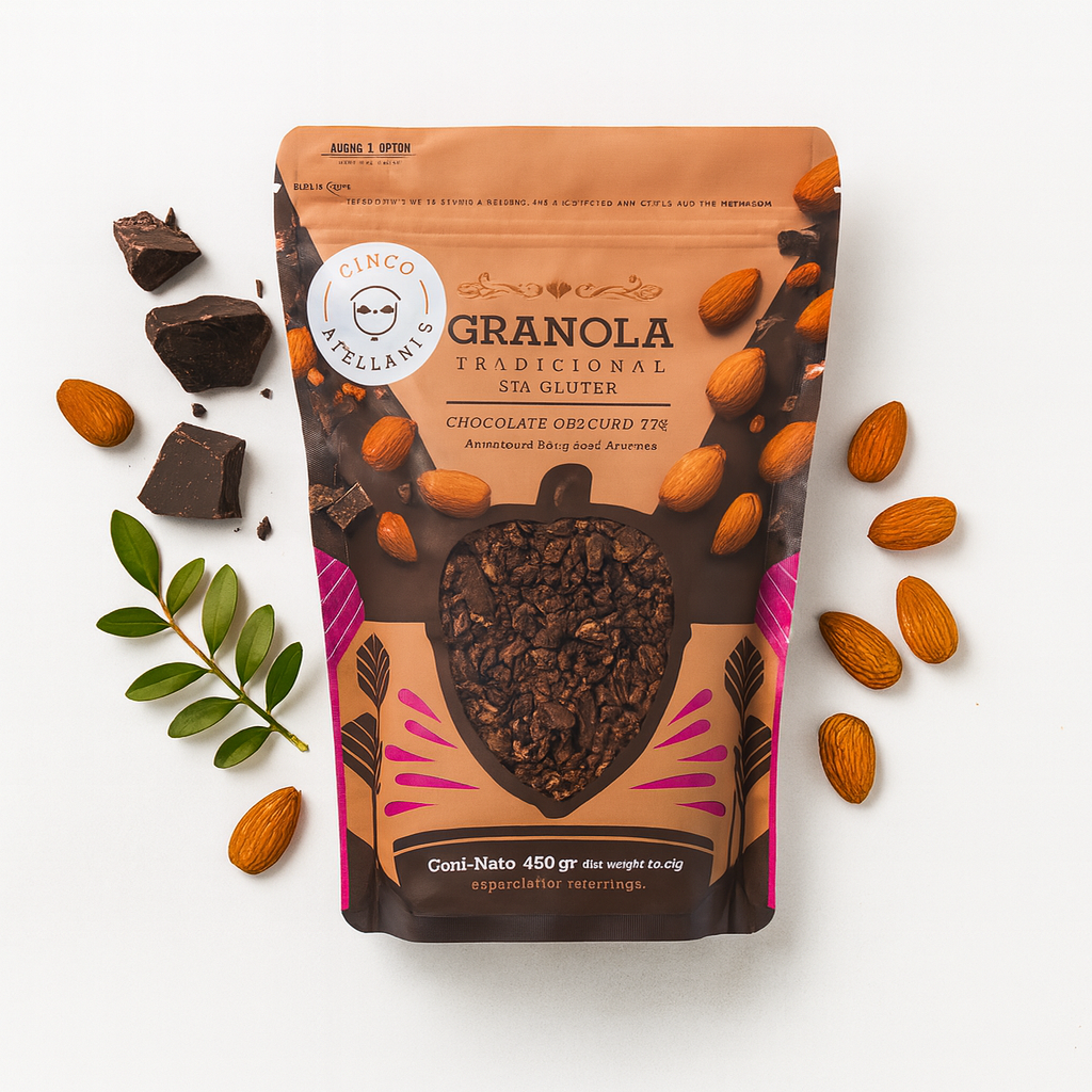 Granola Cinco Avellanas: Chocolate oscuro 70%