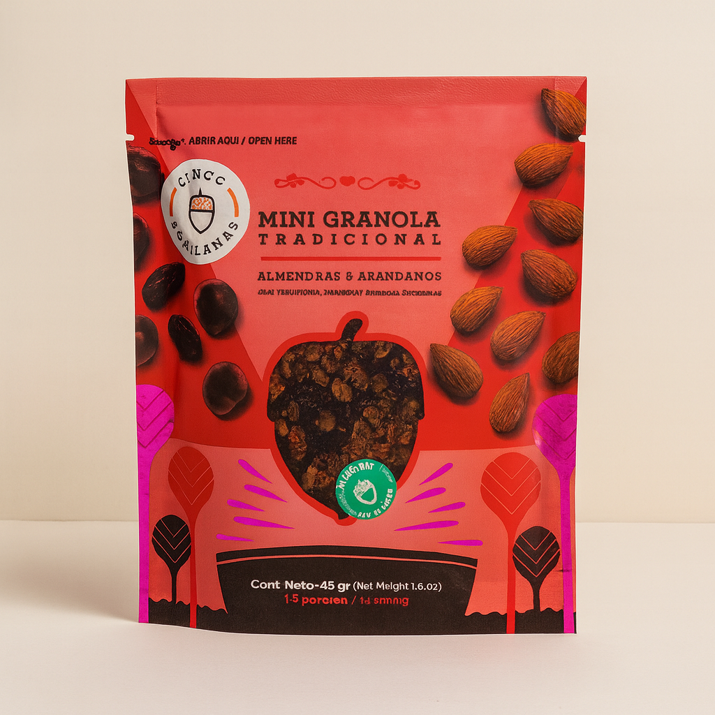 Granola Cinco Avellanas: Almendras y arándanos