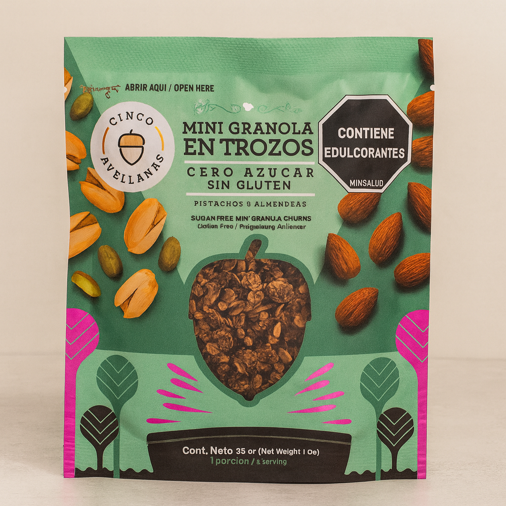 Granola Cinco Avellanas: Pistacho y Almendras